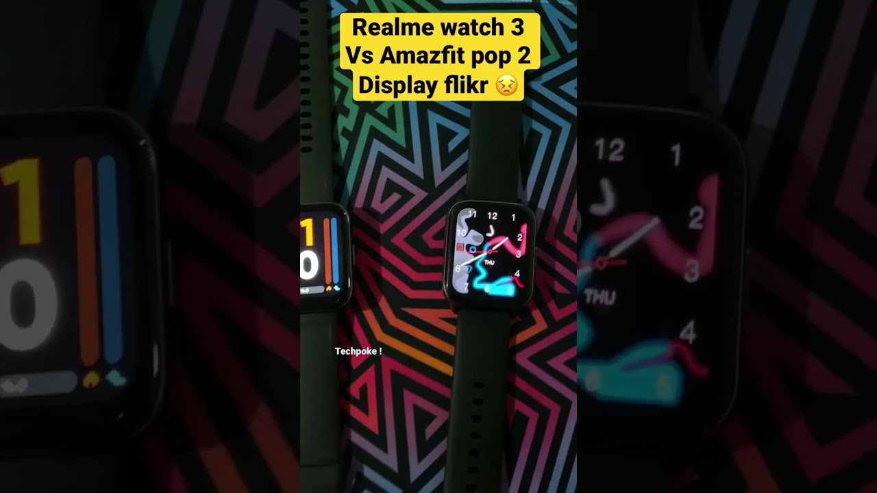 Amazfit pop 2 vs Realme watch 3 | display issue 😔 