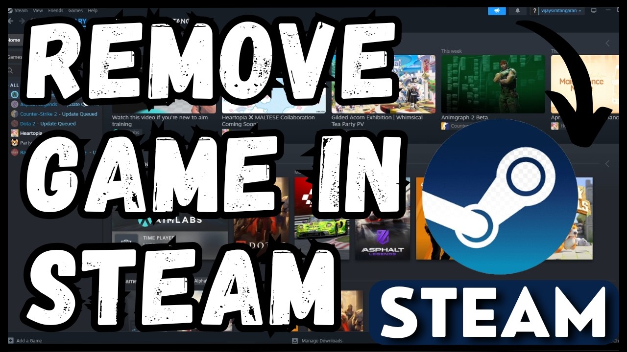 How to Remove Game from Steam Account Library Permanently 2026 - YouTube