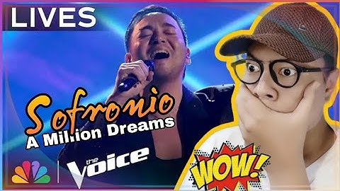Sofronio Vasquez Performs "A Million Dreams" The Greatest Showman | The Voice Finale | NBC Reaction