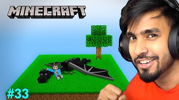 HOW TO KILL ENDER DRAGON IN ||ONE BLOCK|| MINECRAFT PART 33 @BlackClueGaming @4x4gaming