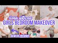 Clean with me  girls bedroom makeover  clean and declutter  cleaning motivation  becky moss