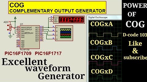 Complementary output generator | COG | PIC16F1709 | PIC16F1717
