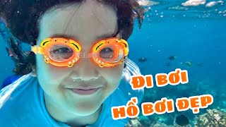 Ruby Và Vani Bơi Hồ Bơi Đẹp , Ruby Lặn Giỏi Quá