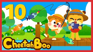 Once I caught a fish alive + fun education songs | Nursery rhymes | Kids song | #Cheetahboo