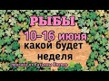 РЫБЫ (10 - 16 июня). Таро прогноз. Taroprognoz 2019. Тароонлайн.