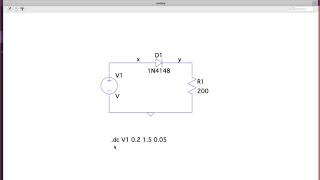 LT Spice tutorial to get I-V Characteristic of Diode