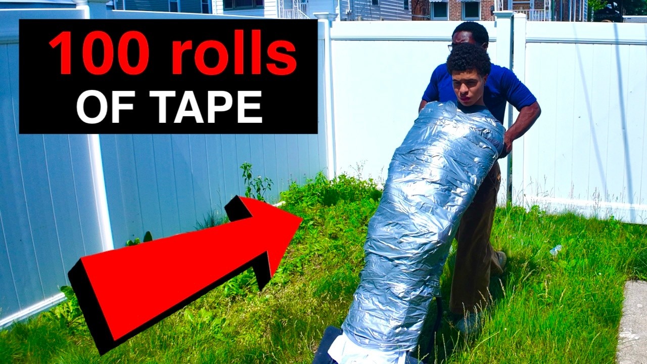 Spending a day in 100 Layers of Tape - YouTube