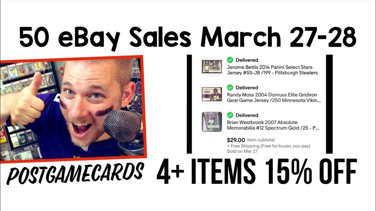 Episode 308 Fifty eBay Sports Card Sales What Sold (March 2728