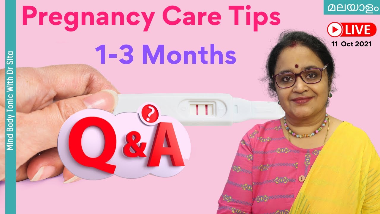 Pregnancy care Tips - First Three months  Live Q & A Session