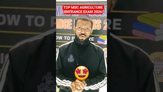 All MSc Agriculture Entrance Exams 2026 🚨 | Complete List &amp; Strategy #shorts #mscagriculture