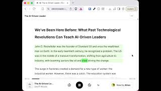 A quick sample of ElevenReader