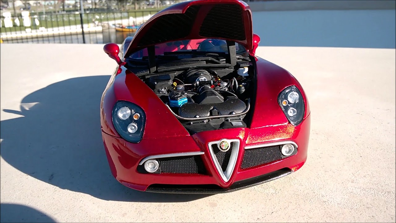 Custom ModelCar Alfa Romeo 8C 1/18  (Exterior session) Welly/Penrys Edition - YouTube