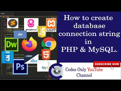 How to create a database connection string in PHP & MySQL and check success DB connection or errors?