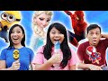 DRAMA | BERBURU ES KRIM KARAKTER Part 2 | ADA ES KRIM ELSA, MINION,DAN SPIDERMAN | CnX Adventurers