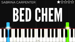 Sabrina Carpenter - Bed Chem Easy Piano Tutorial
