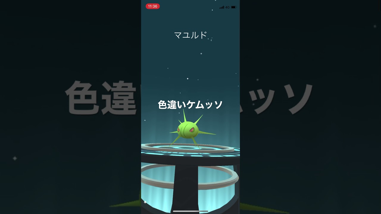 ポケモンgo 色違いケムッソ出現 色違いマユルド 色違いドクケイルへ進化 Youtube