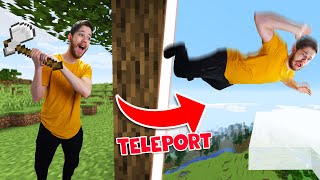 Minecraft Survival Except Every 30 Seconds You Teleport!