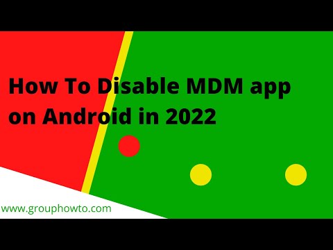 Video: Paano ko i-uninstall ang MDM app?