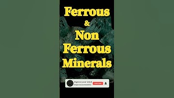 Ferrous & Non-Ferrous Minerals|Class-10Geography Minerals and Energy Resources #ferrous #nonferrous