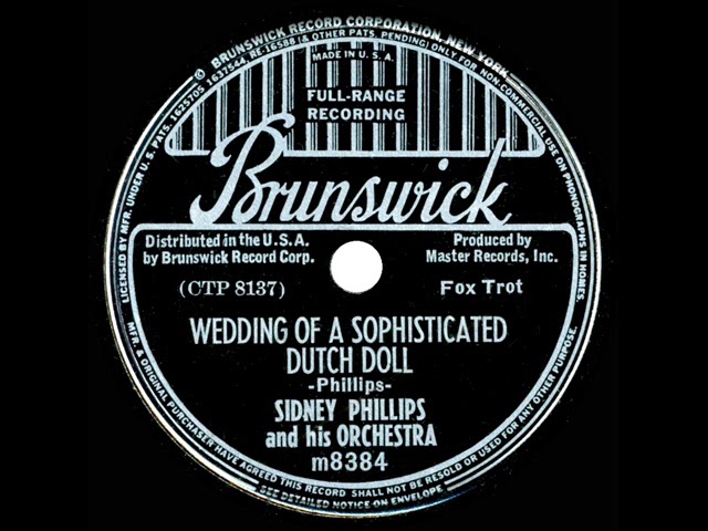 Ver 1938 Sidney Phillips - Wedding Of A Sophisticated Dutch Doll no YouTube