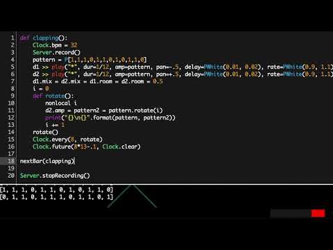 Clapping Music (FoxDot version)