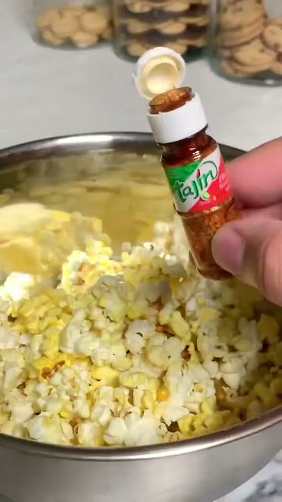 Tajin Popcorn 🍿 is a must! #shorts #tajin #popcorn #snack #tastetest