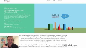 Scalable Recruitment in a Changing World + Nativevideo