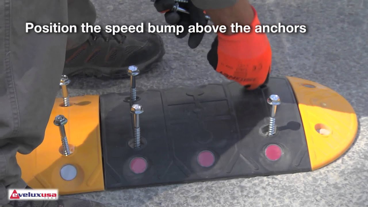 Speed bumps installation YouTube