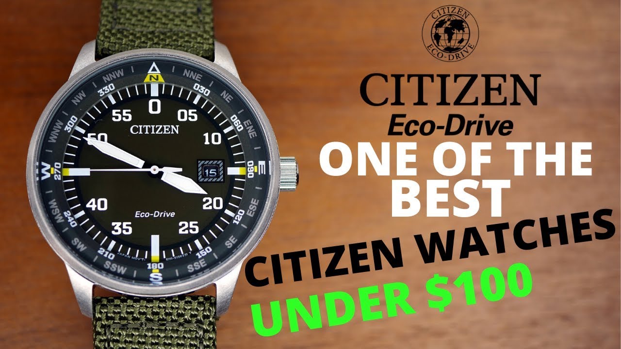 Citizen Eco-Drive Military Watch Under $100 Review (4K) - YouTube