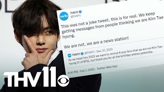 We are not V of BTS, we're a news station!