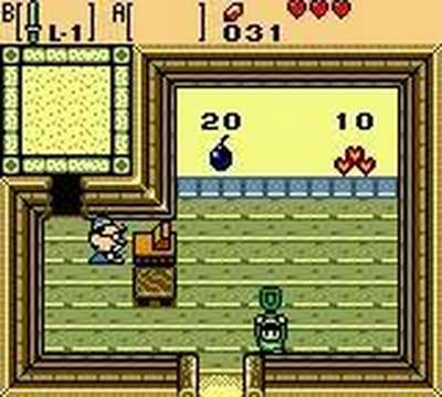 Trying to steal in The Legend of Zelda: Oracle of Seasons