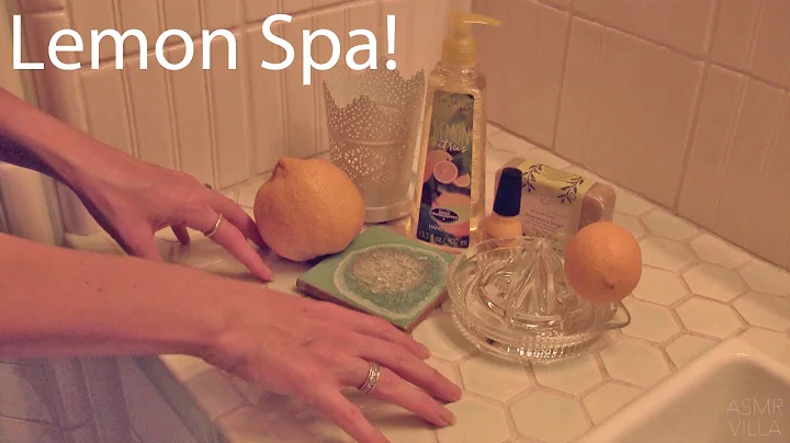 ASMR * Theme: Lemon Spa * Tapping & Scratching *  Fast Tapping * No Talking * ASMRVilla