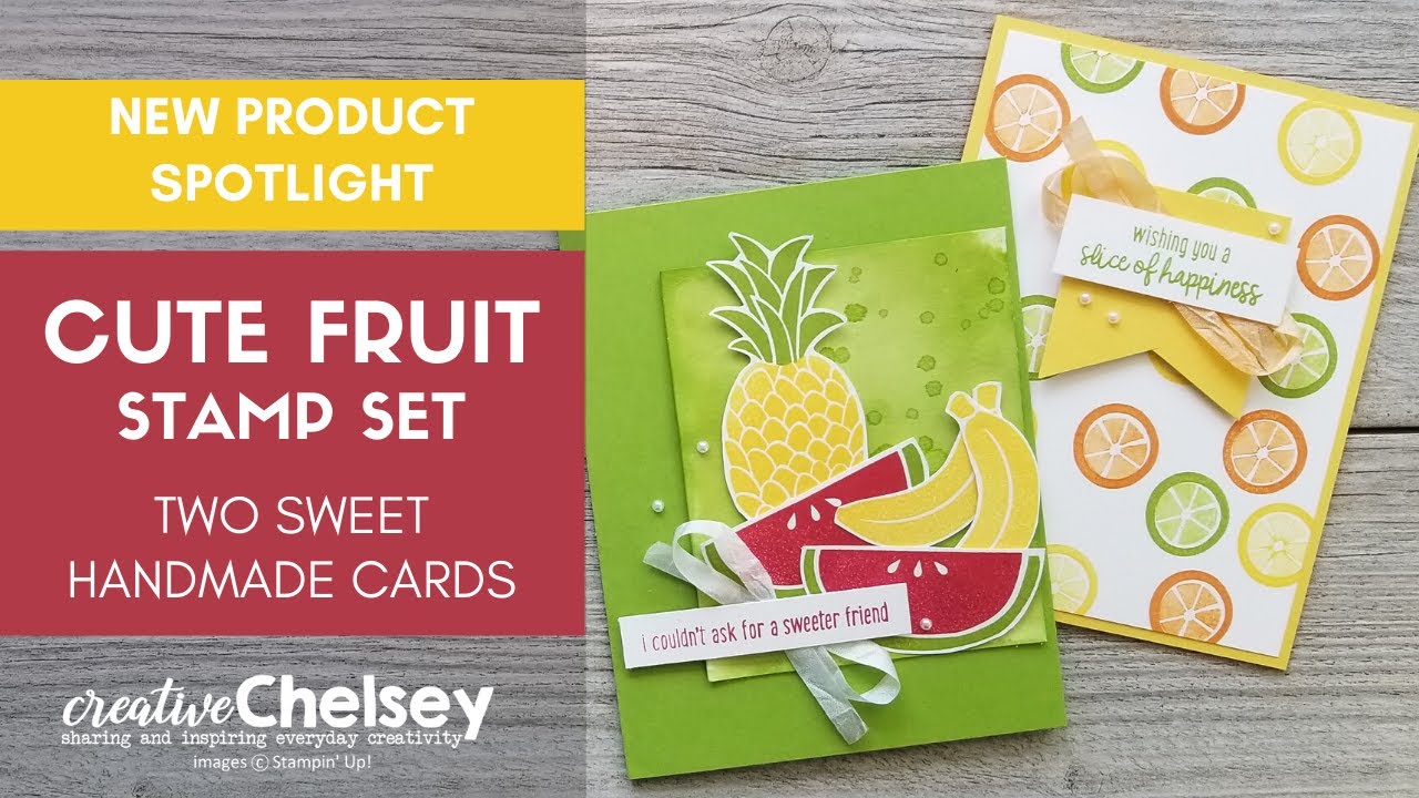 The First Fruit cupset フォトカード付き New Product Spotlight- Cute Fruit Stamp Set | Learn How I