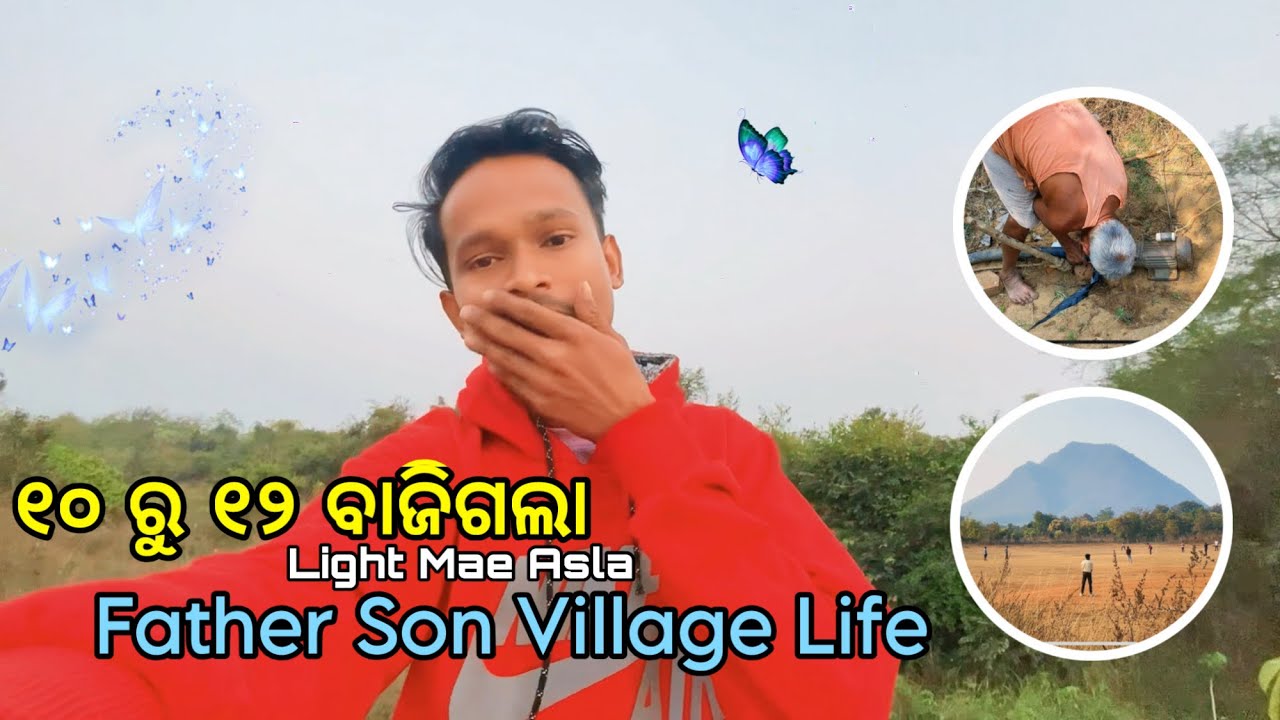 10 ରୁ 12 ବାଜିଗଲା ଲାଇଟ୍ ନାଇଆସ୍ ଲା | Desi Farming Vlog | Father Son Village Life