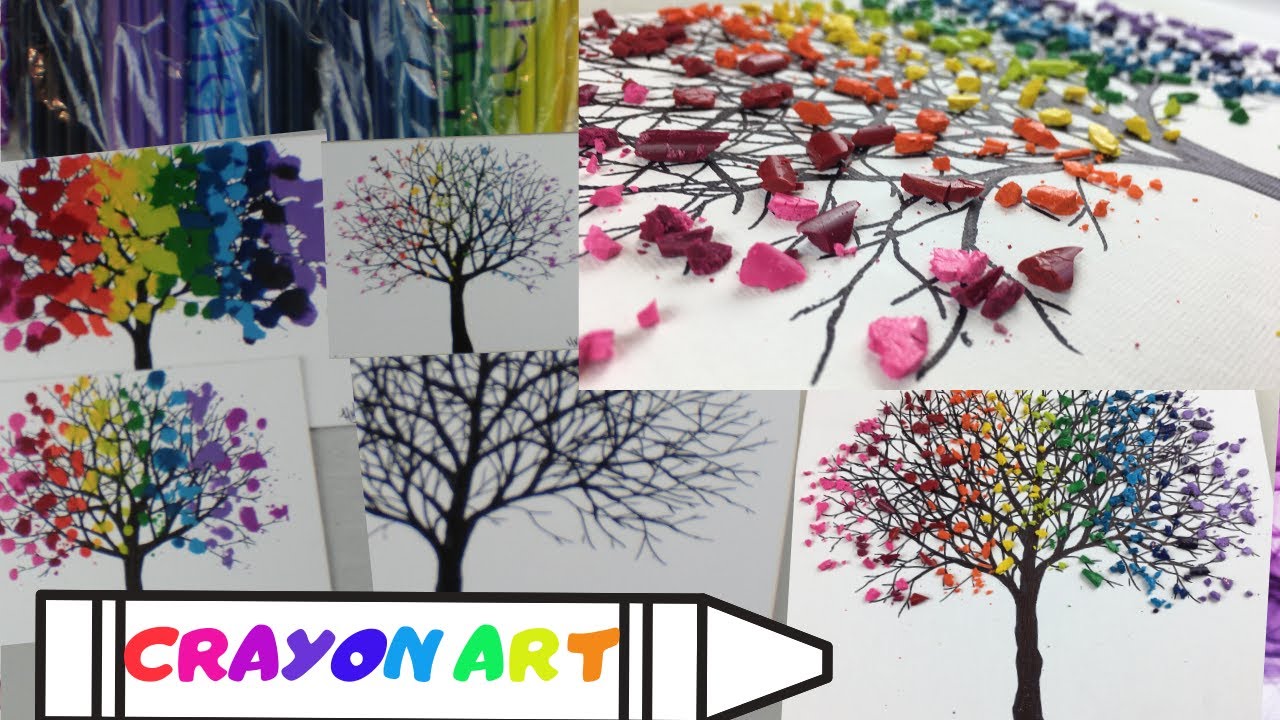 DIY Melted Crayon Art