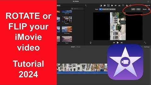 How to FLIP or ROTATE A Video Clip in iMovie on Mac | 2024