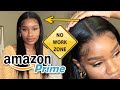 Can&#39;t Believe This Amazon Lace Wig Came Like This! 😲 No Work, Throw On &amp; Go! TwinGodesses Ft. Unice