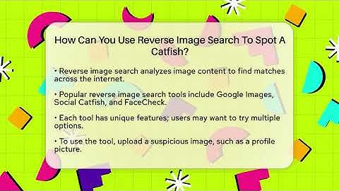 How Can You Use Reverse Image Search To Spot A Catfish? - Moments That Shocked Us