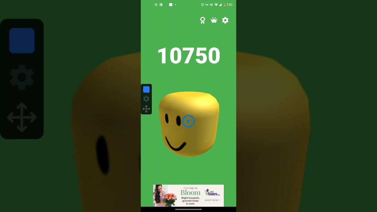 100× speed20000 clicks on a oof button with auto clicker