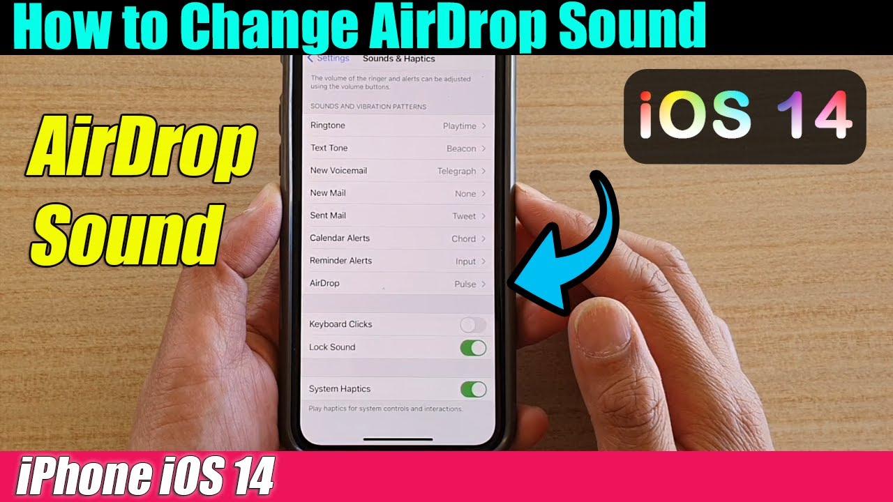 iPhone iOS 14: How to Change AirDrop Sound - YouTube
