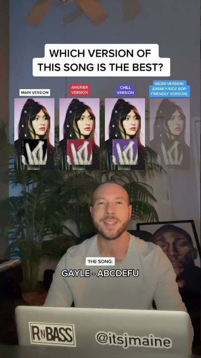 Which Version Of Gayle “abcdefu” Is The Best? #shorts #gayle #abcdefu #trending #viral #music