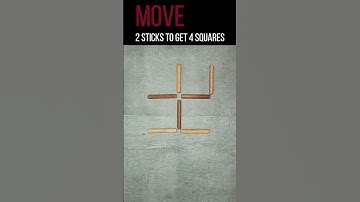 MOVE Stick to Solve This Matchstick Square Riddle [007] #logic #game #puzzle #brainteasers #quiz