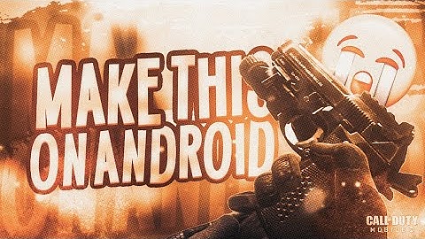 How To Make Call Of Duty Mobile Thumbnail Like Mortal Dynamo Gaming On Android || SumiT GfX