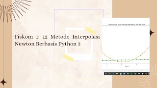 Fiskom - 12. Metode Interpolasi Newton Berbasis Python 3
