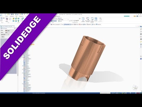 Zylinder - Cylinder (another way) - SolidEdge Training - Part Design
