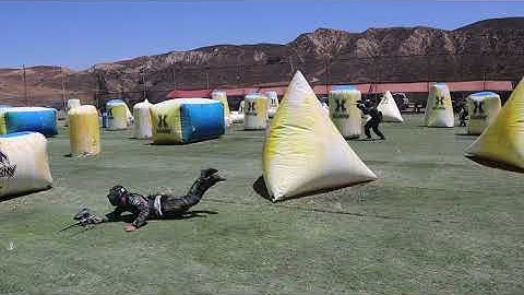 Wize Guyz Vs CenCal Alliance 2nd Point UPL Paintball Practice