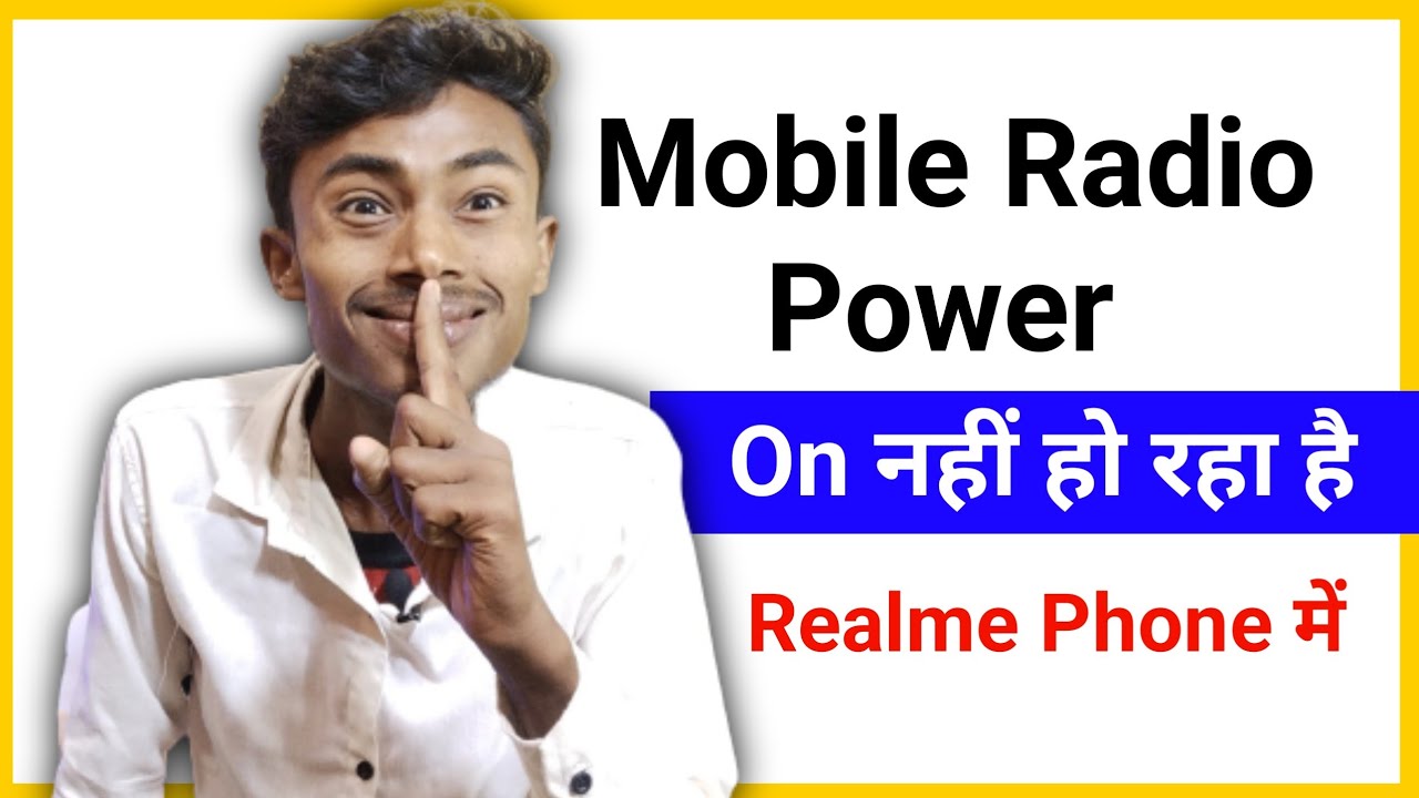 Mobile Radio Power Not Turning On Realme 4636 Not Working In mobile-radio-power-not-turning-on-realme-4636-not-working-in