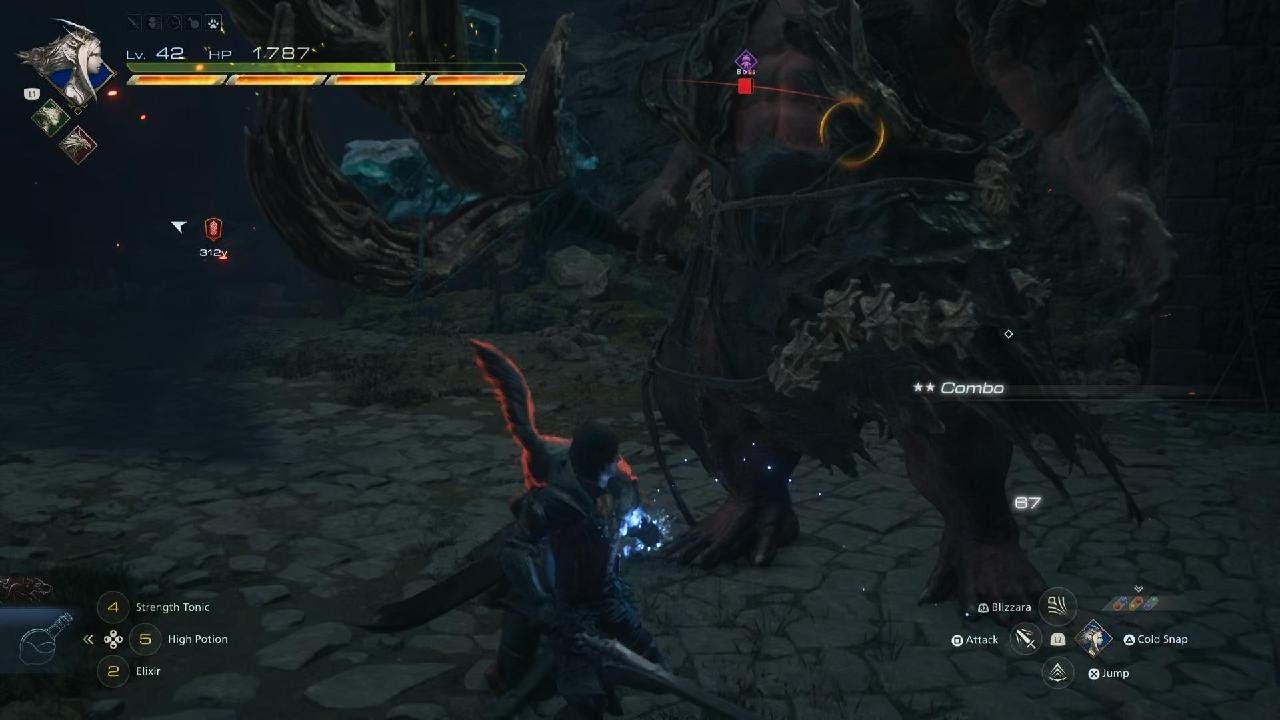 FINAL FANTASY XVI vs Pandemonium rank S hunt using each eikons power except Odin