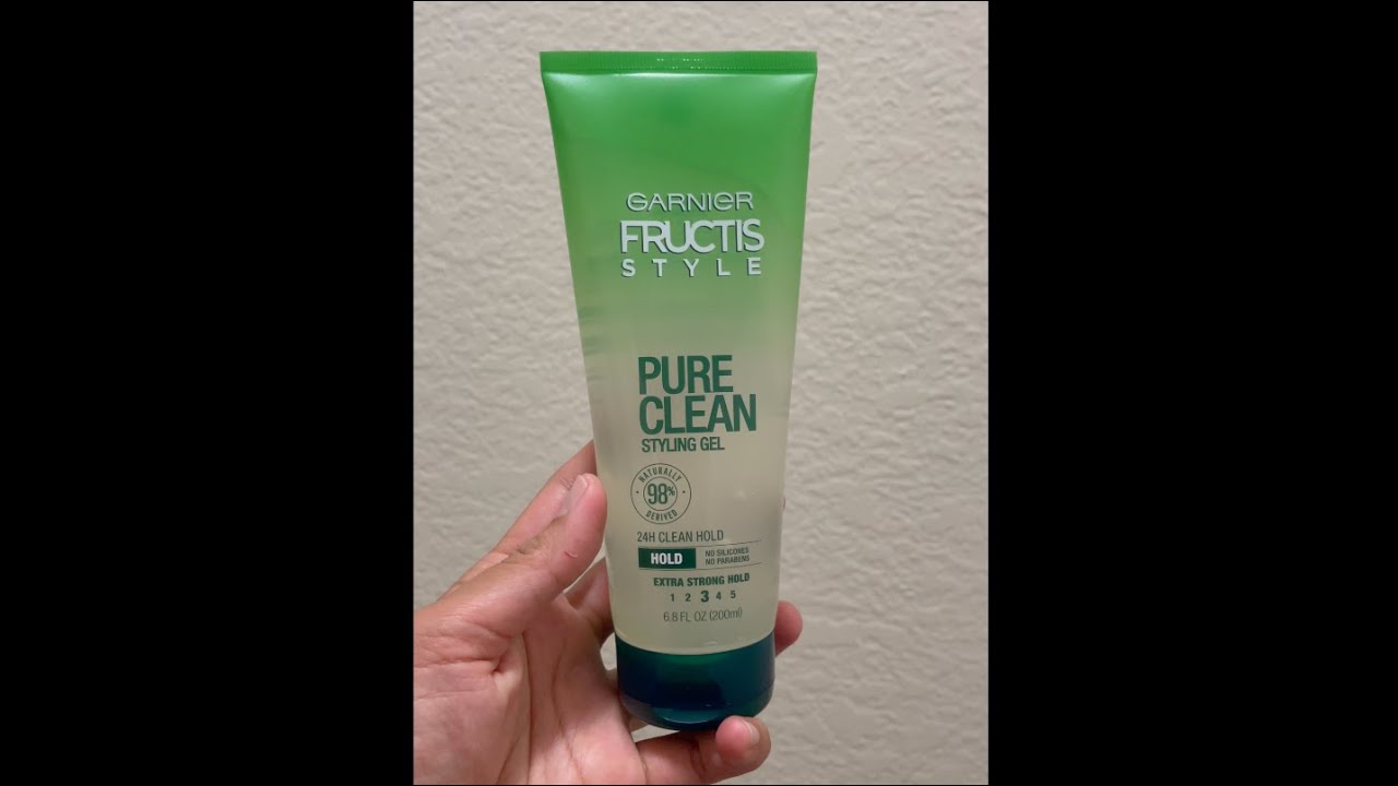 Garnier Fructis Style Pure Clean Extra Strong Hold Hair Gel. - YouTube