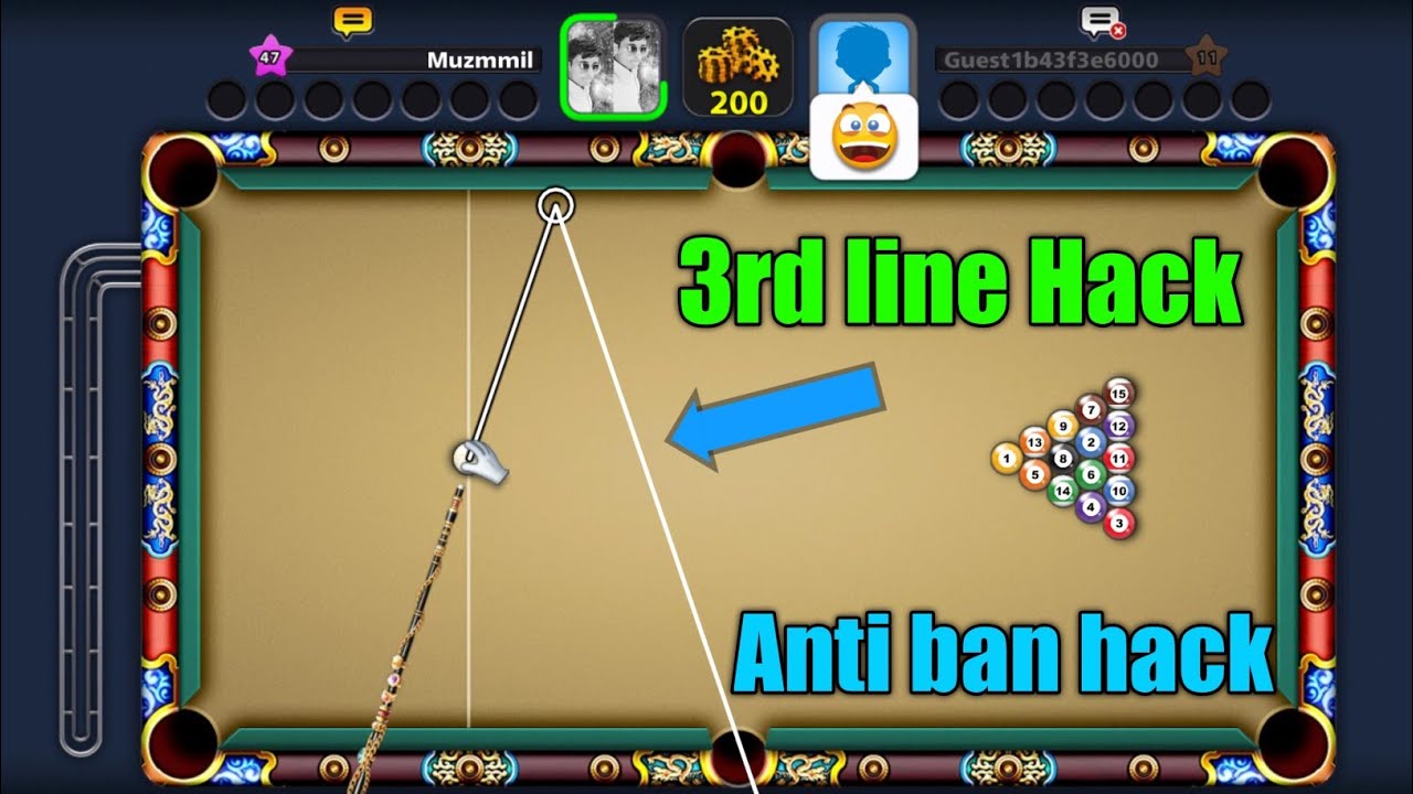 8 Ball Pool Guideline Hack antiban No root in android - 